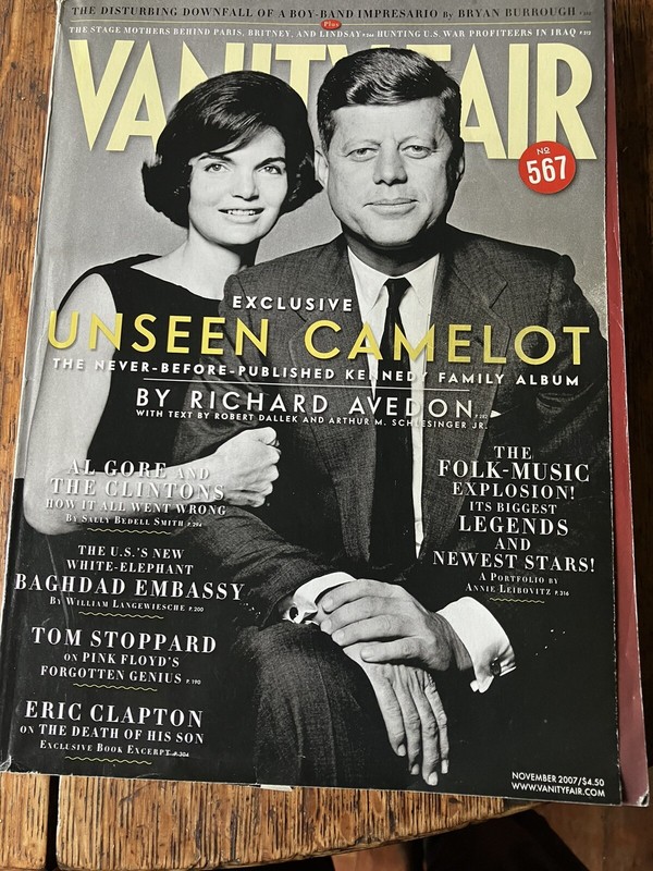 Vanity Fair JFK and Jackie, Unseen Camelot November 2007 Richard Avedon