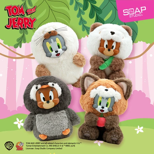 Tom Jerry In Animal Costume 4Pcs Non-Repetitive Vinyl Action Figures Soap Studio - Picture 4 of 12