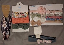 Carter  s Cloud Island Savannah Joie Headband Headwrap Sets NEW LOT NWT