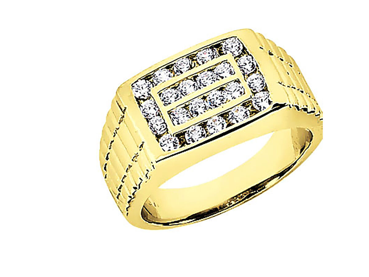 MEN'S BAND 0.75CT ROUND DIAMOND 10K WHITE GOLD MEN'S BAND 0.75CT ROUND DIAMOND 10K WHITE GOLD