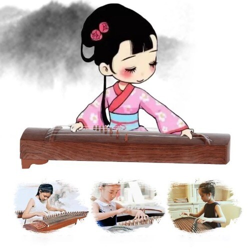 Guzheng Toys Beginner Professional Practice Stringed Instruments 7 String Mini - Bild 2 von 16