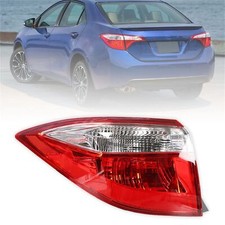 Red Clear Tail Light Signal Lamp Outer Driver Side Replacement for 2014-2016 ...