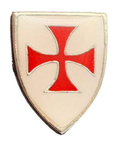 English Handmade Pewter Templar Shield Lapel Pin Badge Presented In A Box - Canada - Foto 2