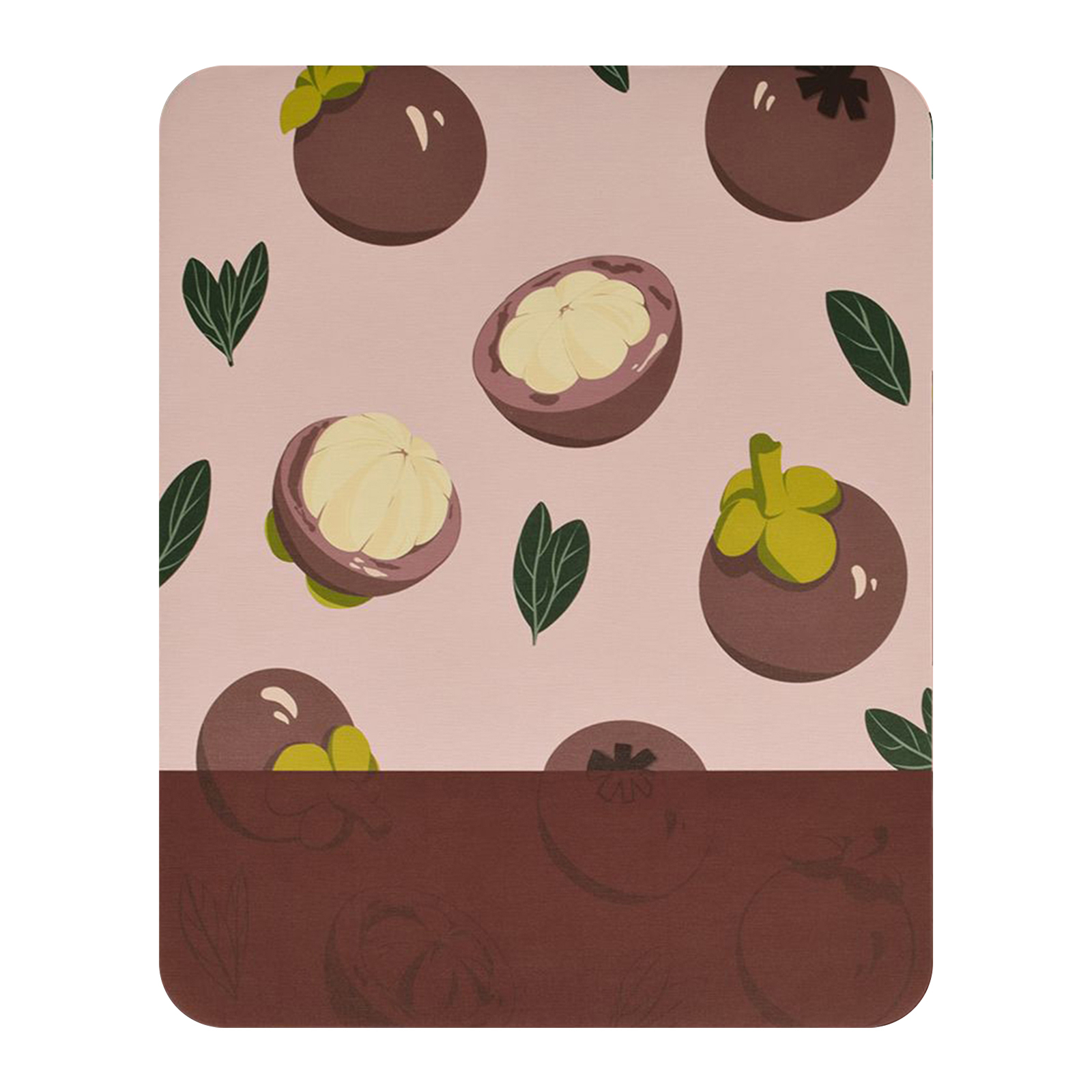 Mouse Pad Waterproof Decorative Hand-painted Fruits Print Laptop Mouse Pad Goo F-image