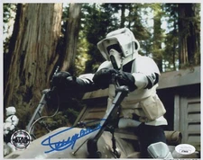 Official Pix- Star Wars- Dickey Beer, Scout Trooper signed 8x10 JSA COA