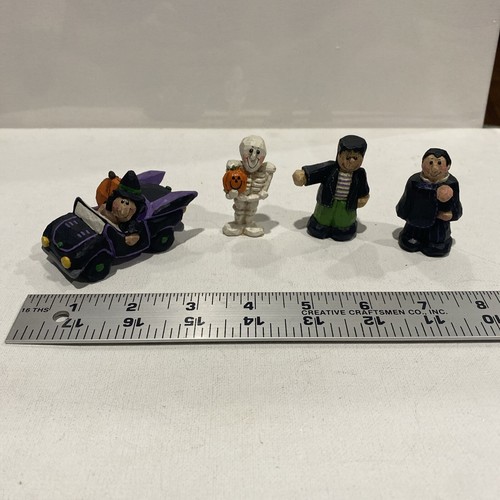 Vintage EDDIE WALKER Witch & Pumpkin in black car Midwest Cannon Falls