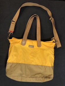yellow changing bag