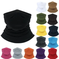 Summer Face Mask Cover Neck Gaiter Bandana Beanie Balaclava Skull Hat Tube Scarf