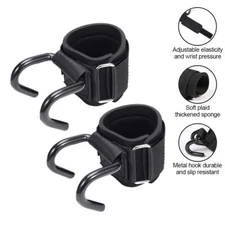 2PCS Fitness Squat Lifting Pull-Up Wrist Hook Strength Training Pull Power Hook