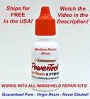 PowerTech Medium Auto Glass Windshield Rock Chip Crack Uv Repair Resin .5oz 15 m