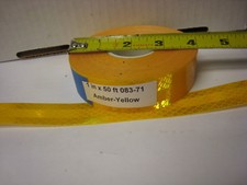3M BRAND 983-71 AMBER YELLOW GOLD ROLL REFLECTIVE TAPE 1" x 50' CUSTOM CUT