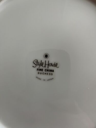 Juego de 4 platos de cena finos de china ""Duquesa"" casa de estilo 10 5/8 - Imagen 6 de 6