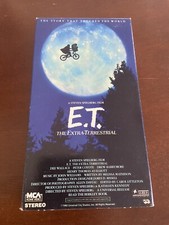 E.T. The Extra-Terrestrial Black Green VHS 1988 Steven Spielberg