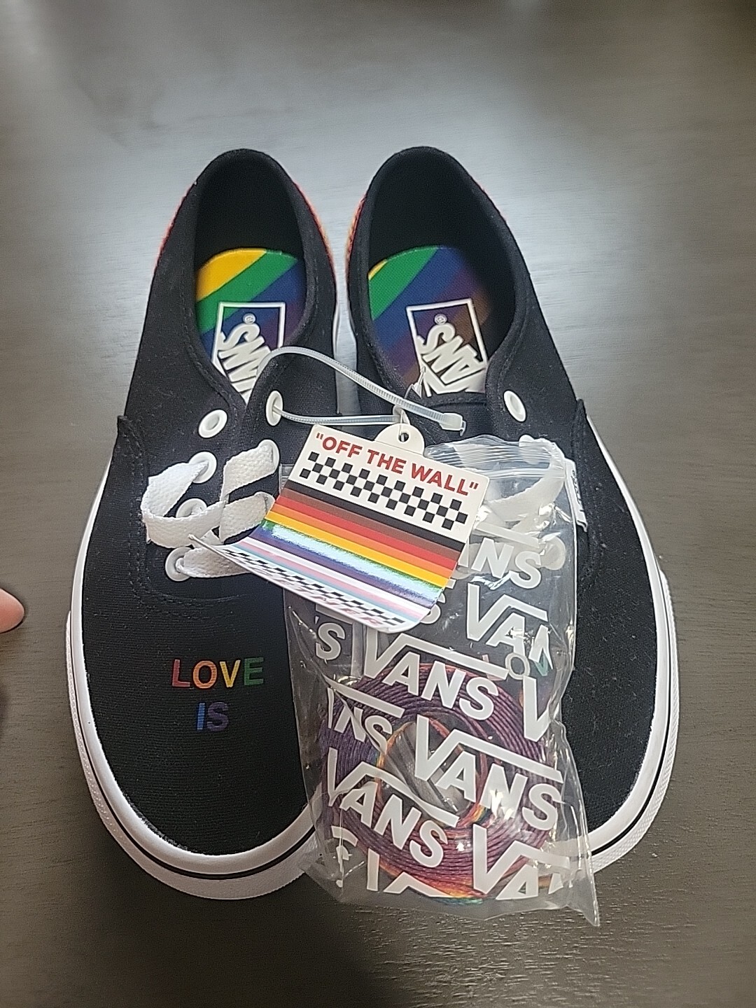 Pride-themed Vans sneakers for LGBTQ+ support and style