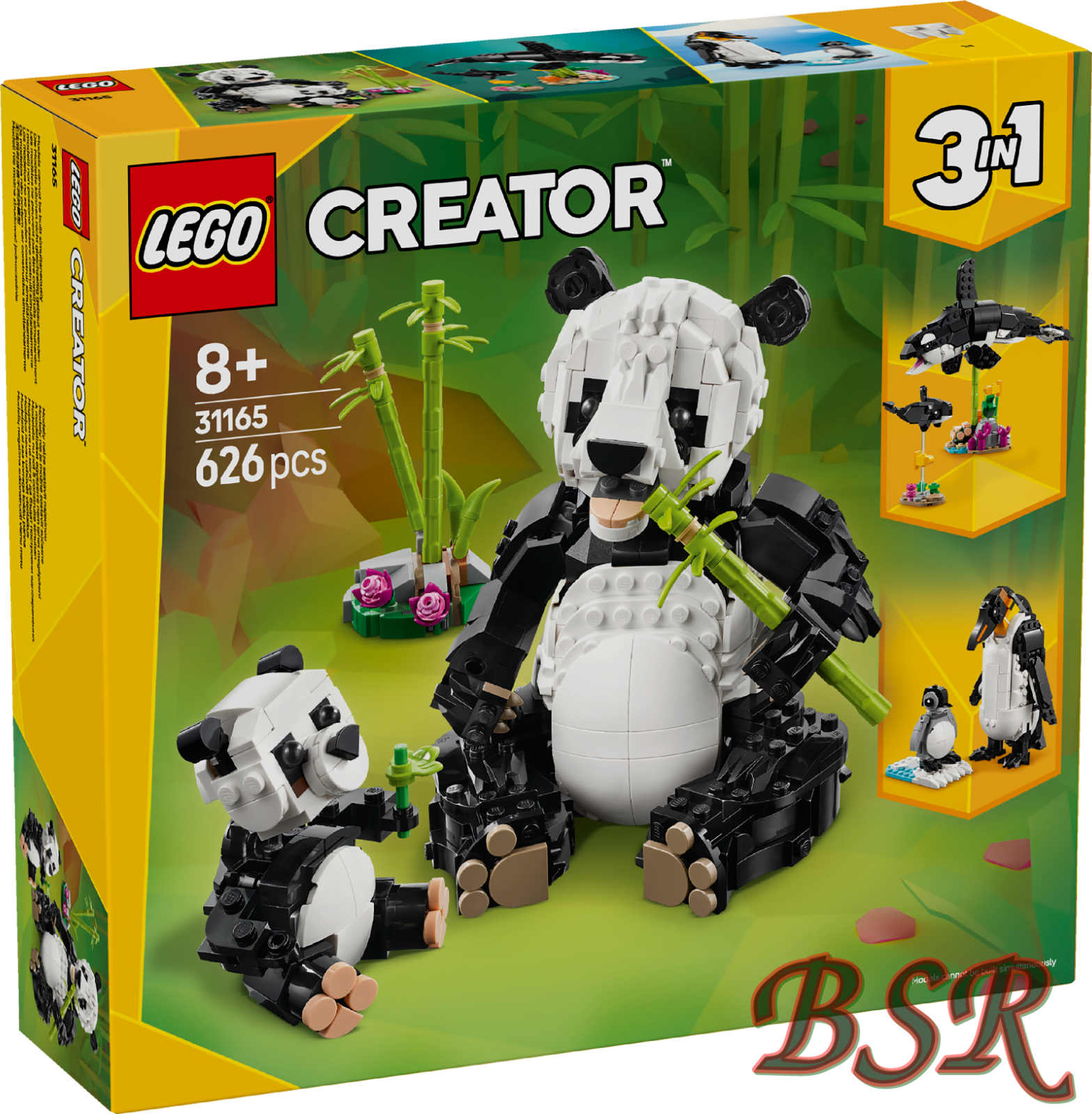 LEGO Creator 31165 Wilde Tiere: Pandafamilie Bausatz, Mehrfarbig - Bild 5