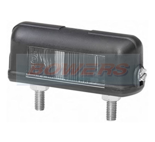 HELLA 2KA997011021 NUMBER PLATE LICENSE LAMP LIGHT CLEAR LENS SURFACE MOUNTING
