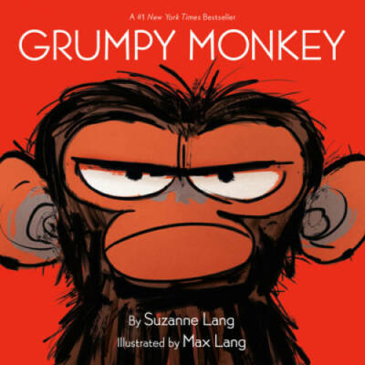#ad Grumpy Monkey Hardcover By Lang Suzanne GOOD $4.08