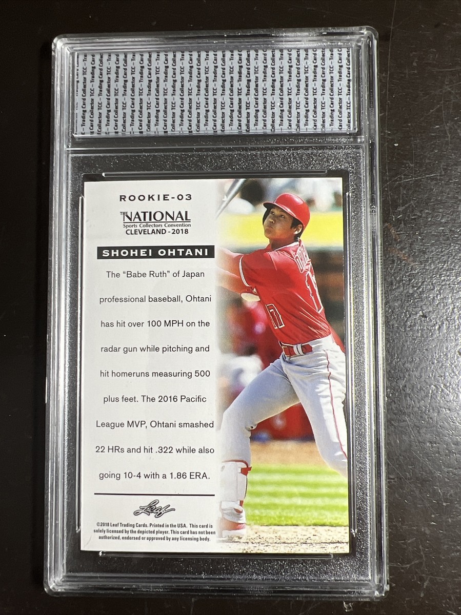 大谷翔平 2018 Leaf NSCC #37 & ROOKIE-03 2018 Leaf The National Shohei Ohtani NSCC Rookie #3 TCC