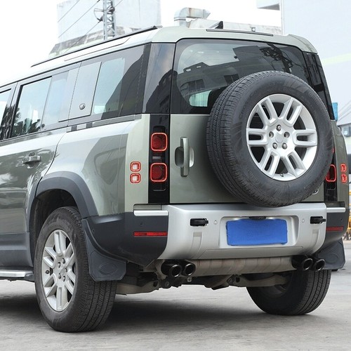 Rear Tail Exhaust Muffler Tip Pipes For 20-25 Land Rover Defender 90 110 Blk LD - Picture 7 of 9