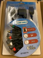 SuperTech ST105776: 4-in-1 HD Component Cable - for PS3/PS2, Wii, X-Box 360