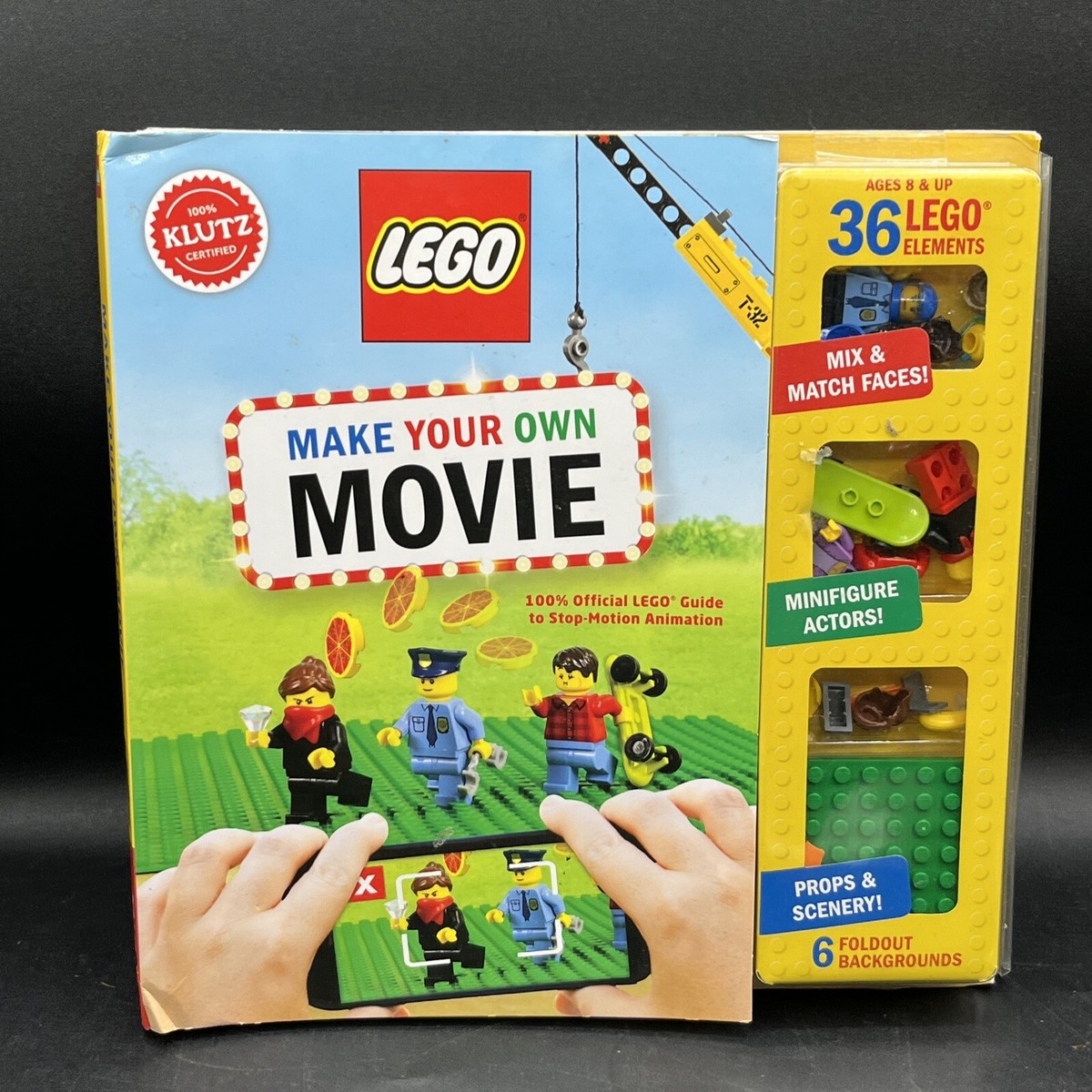 LEGO Set Make Your Own Movie Guide Stop Motion Animation Book by