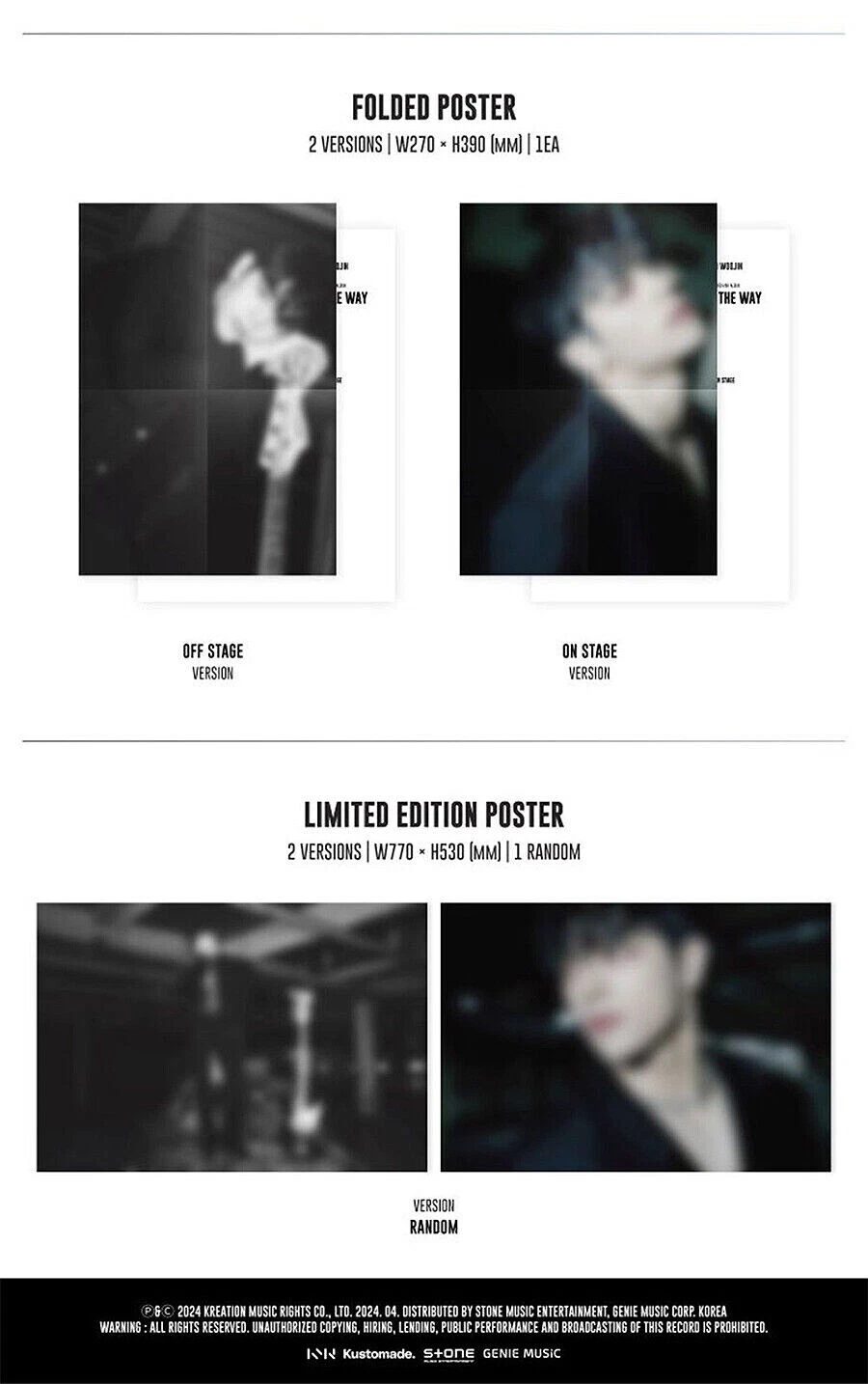 KIM WOOJIN [I LIKE THE WAY] 3rd Mini Album ON STAGE CD+F