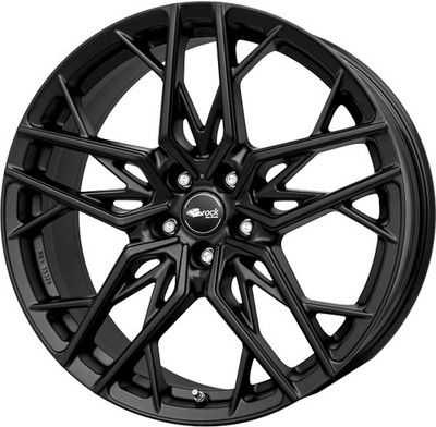 BROCK B44 Alufelgen Satz Satin Black Matt (SBM) 8x18 ET35 LK5 100 18 Zoll Felge