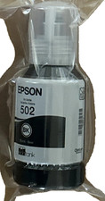 EPSON 502 Black EcoTank Ink Bottle T502120-S OEM Ultra High Capacity