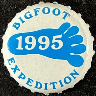 BIG FOOT 1995 PLASTIC LINED BOTTLE CAP SIERRA NEVADA CALIFORNIA MICRO SET CROWNS
