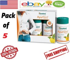 5X AYURSLIM Himalaya 60 Caps Each With Long Expiry  Free Shipping