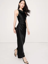 Banana - Silk Cowl-Neck Gown #852095 - Year End Disscounts