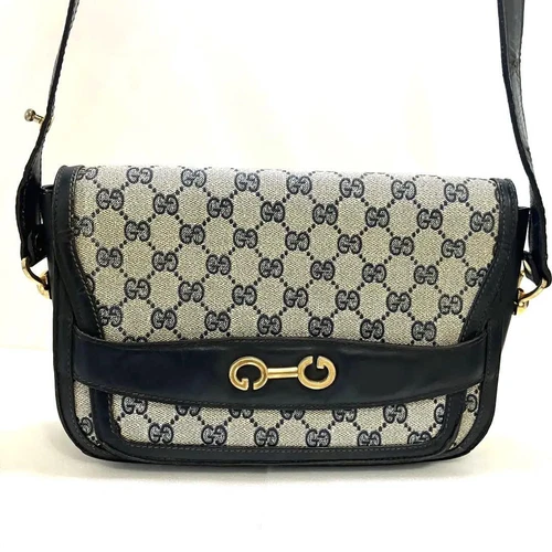 Sac à bandoulière Gucci Supreme Navy motif Gg 2 voies