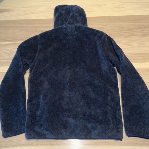 NWT Relwen Shag Fleece Zip Up Hoodie Navy Blue M407101 Mens Medium - Picture 3 of 7