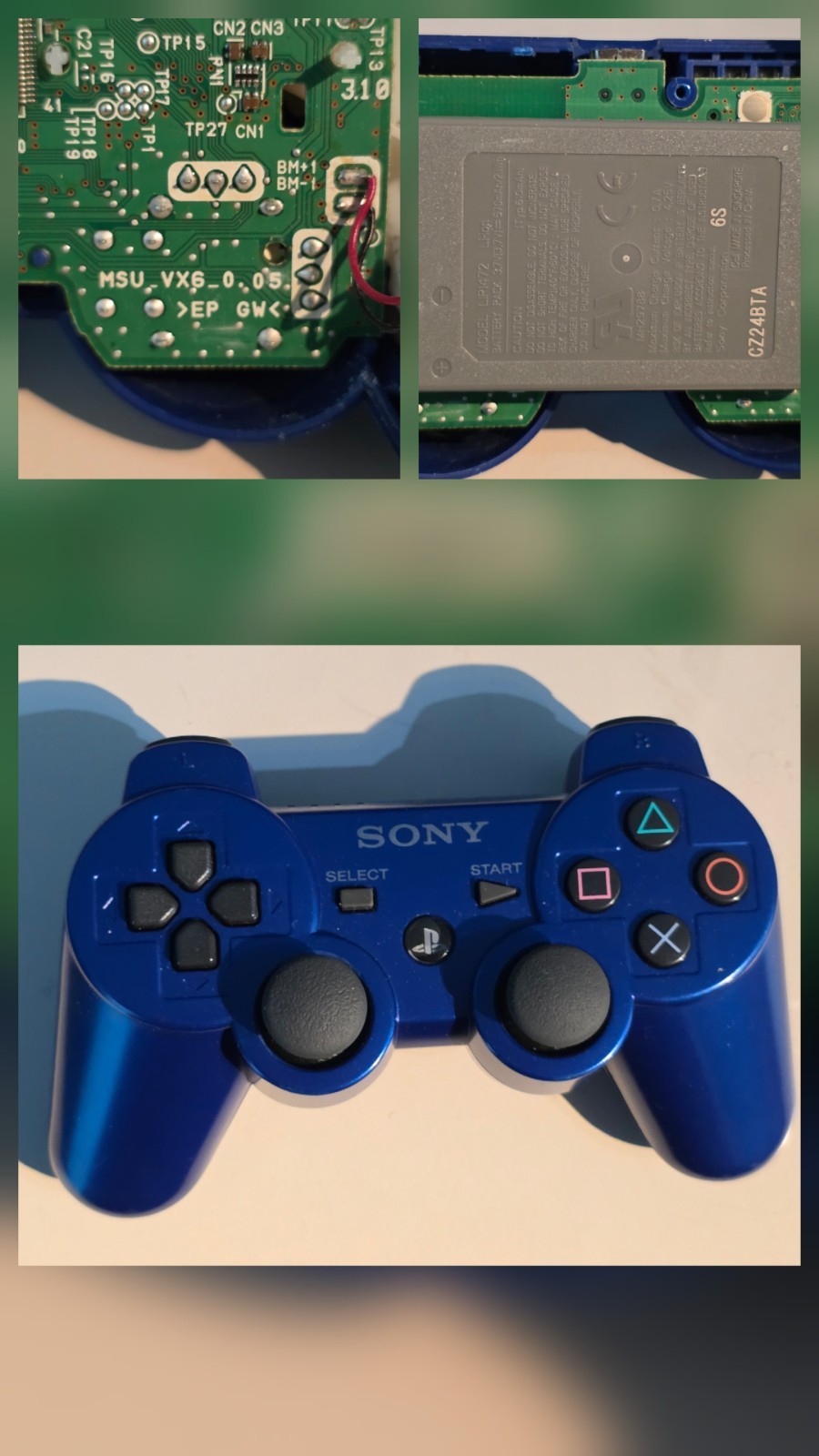 Manette PS3 Sixaxis Officielle et Fonctionnelle - Bleu