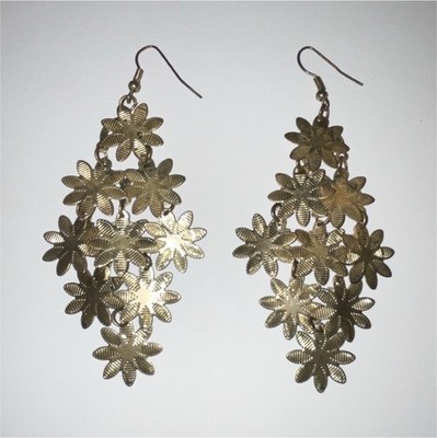 Fako Bijoux aluminium flower earrings 