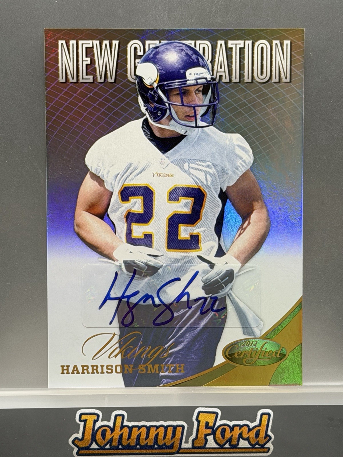 Harrison Smith Panini Certified #274 Autograph Gold Mirror