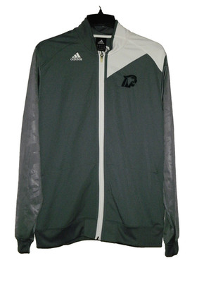 Adidas Training Jacket Men Large Gray Full Zip Long Sleeve