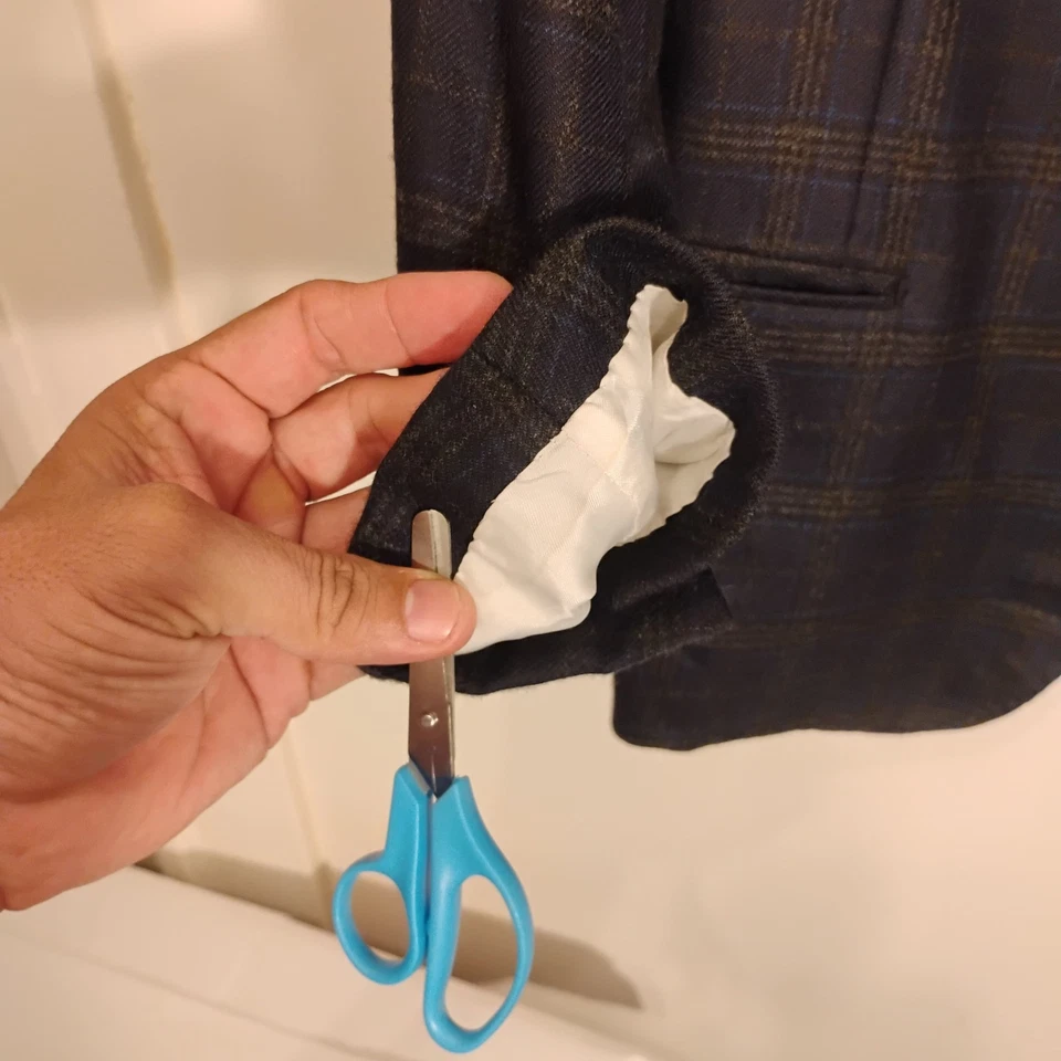 Abrigo Blazer Deportivo BELVEST Para Hombre 3 Btn 100% Cachemira Cuadros Talla 38R Leer Foto 3 de 4