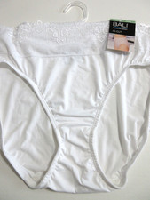 Bali HI-CUT Underwear Panties Passion for Comfort DFPC62 White Lace Nylon  XL/8