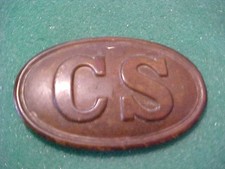 CIVIL WAR 1862 C.S.A. CONFEDERATE BELT BUCKLE PLATE NICE AGE TONES REPLICA