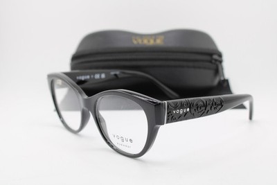 NEW VOGUE EYEWEAR X HAILEY VO 5527 W44 BLACK SILVER AUTHENTIC EYEGLASSES 50-17