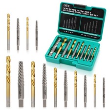 Screw Extractor Set 14Pcs, Bolt Extractor Kit with Left Hand Drill Bits Set, ...