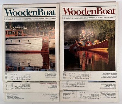 WoodenBoat Magazine 1990 Complete Year Lot 6 Issues #92 97