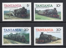 Tanzania - 1985 - Salute to Tanzania Railways (sg430-433) MNH Set