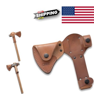 Full Grain Leather Sheath for Woods Chogan T Hawk Snug Fit with Three Snaps