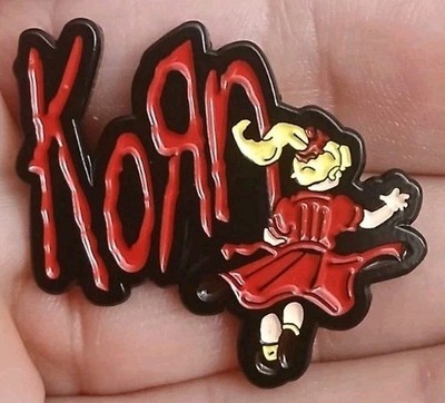 KORN Follow The Leader Custom ENAMEL PIN Heavy Metal 90s Munky Fieldy Peachy
