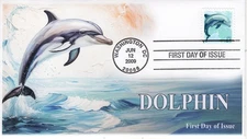 AO-4388-2, 2009,Dolphin, Add-on Cachet, FDC, Regular Issue, SC 4388