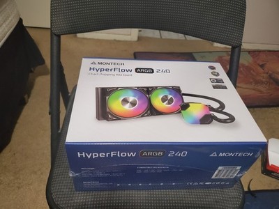 MONTECH HyperFlow ARGB 240 - AIO CPU liquid cooler, Intel and AMD compatible