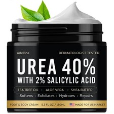Urea Cream 40 Percent for Feet Maximum Strength, Urea Foot Cream for Dry Crac...