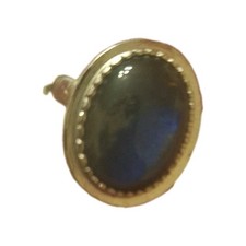 Vintage 1970s Oval Silver Tone Mood Ring Uncertain about the size 